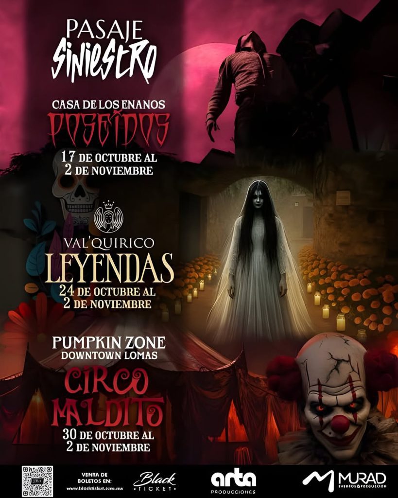 Pasaje Siniestro llega a Puebla con tres atracciones de terror