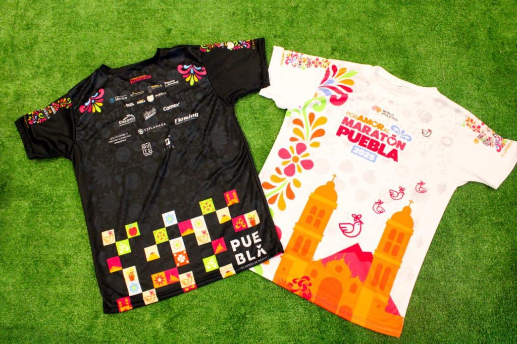 Presentan playeras y medalla del Maraton de Puebla 2025 2