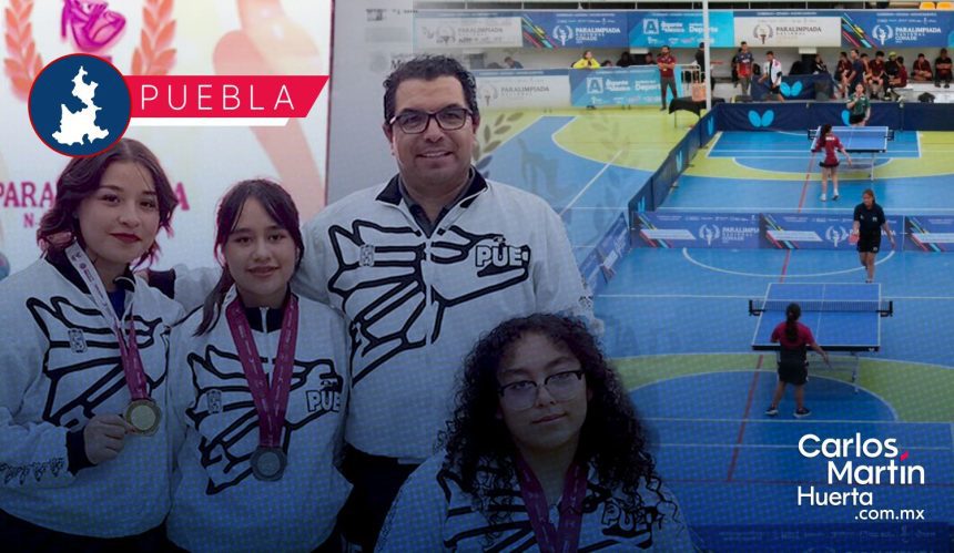 Puebla obtiene oro y dos platas en Paratenis de Mesa de la Paralimpiada Nacional 2025