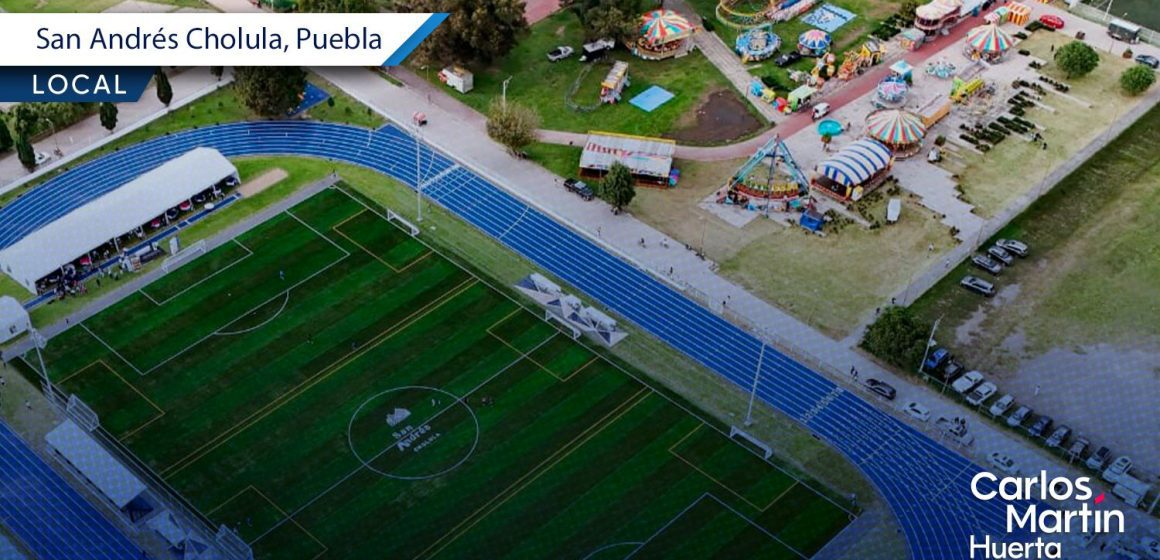 Renuevan Complejo Deportivo Quetzalcóatl: San Andrés Cholula estrena pista, juegos y más