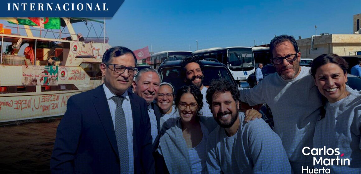 Inicia repatriación de los seis mexicanos detenidos en Israel por participar en la flotilla Sumud  