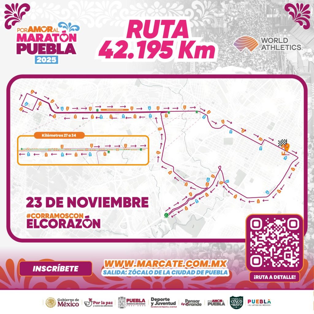 Ruta Maraton Puebla 2025
