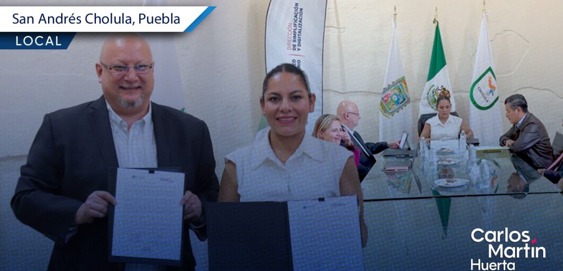San Andrés Cholula avanza en digitalización con el apoyo de la OCDE para modernizar trámites