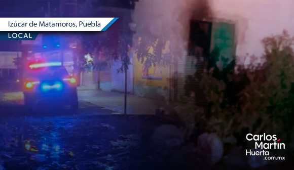 Se incendia casa en Izúcar de Matamoros con hombre adentro; presenta quemaduras en más del 50% de su cuerpo