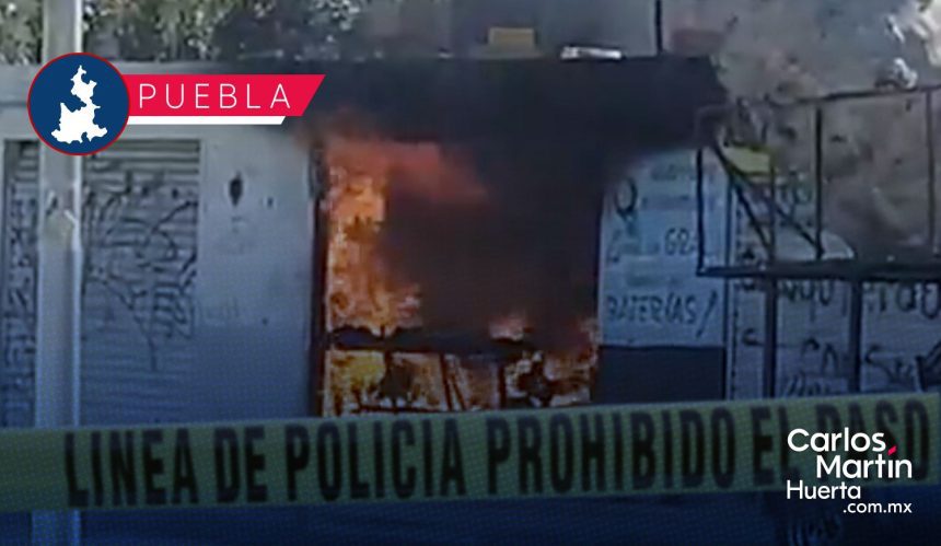Se incendia local comercial en la colonia Loma Bella; acusan a indigentes