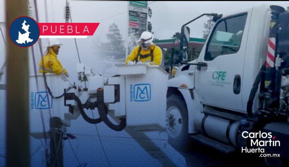 Sierra Norte de Puebla recupera el suministro eléctrico en un 80%: CFE