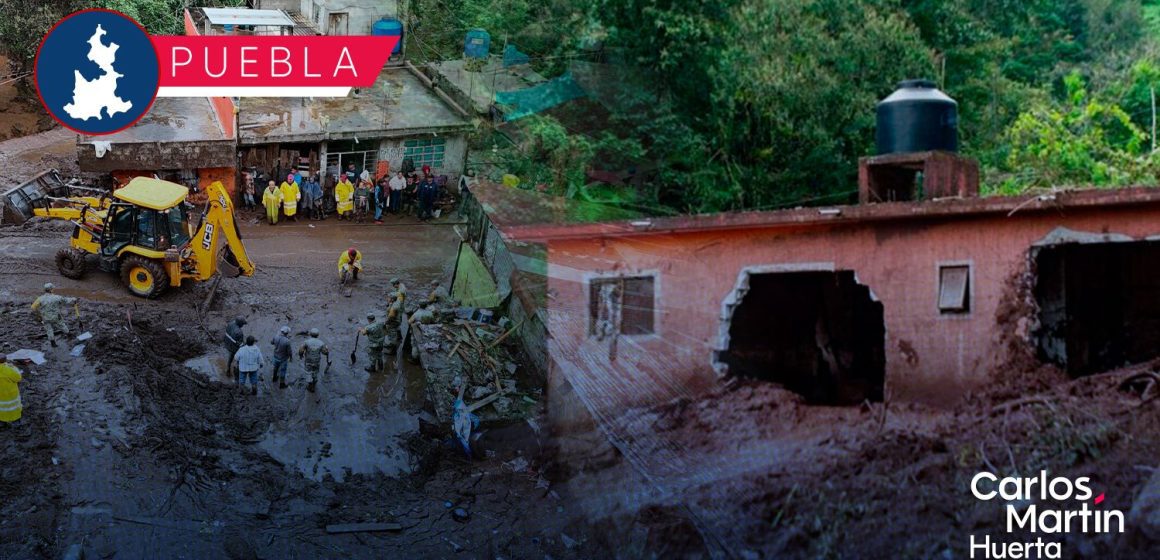 Hay 13 localidades aisladas en Puebla por lluvias; censo de viviendas supera las 6 mil