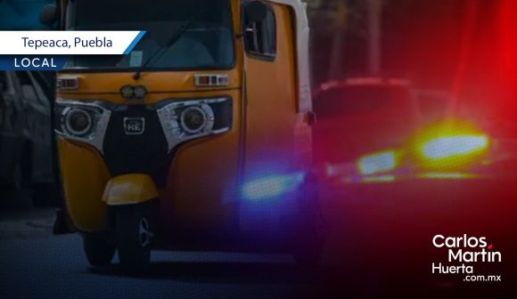Sujetos armados levantan a mototaxista en las calles de Tepeaca
