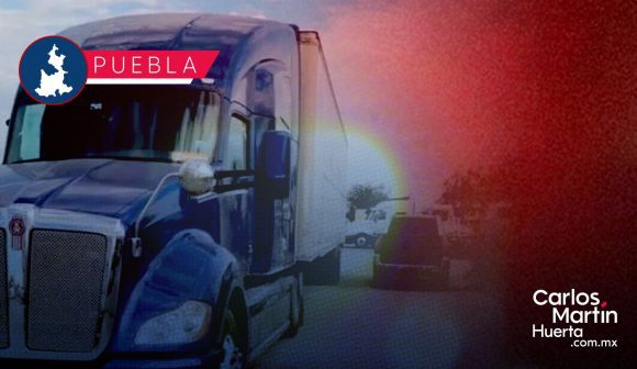 Sujetos armados roban tractocamión en la autopista Puebla-Orizaba