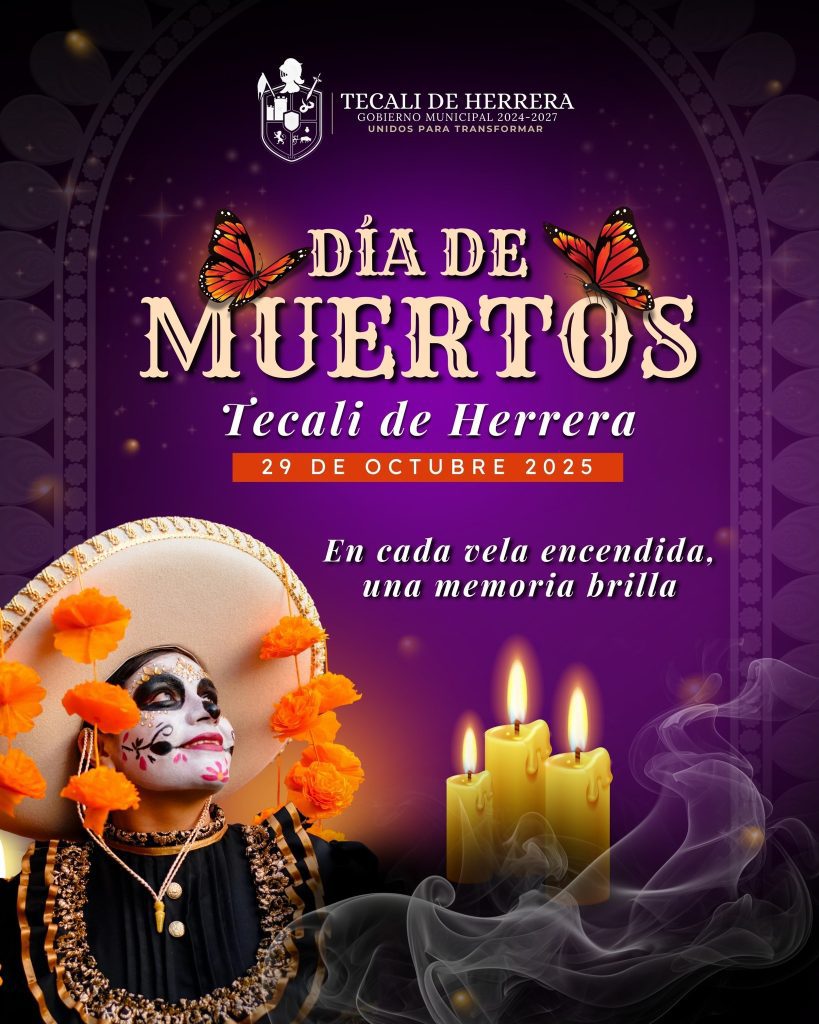 Tecali de Herrera invita a su Desfile de Calaveras 2025 1 Tecali de Herrera invita a su Desfile de Calaveras 2025
