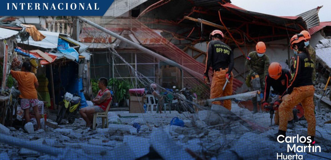 Terremoto de 6.9 en Filipinas: Suman 69 muertos y la búsqueda de sobrevivientes continúa