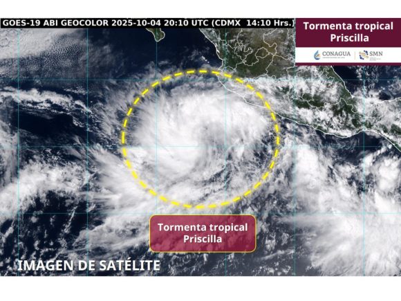 Se forma la tormenta tropical Priscilla