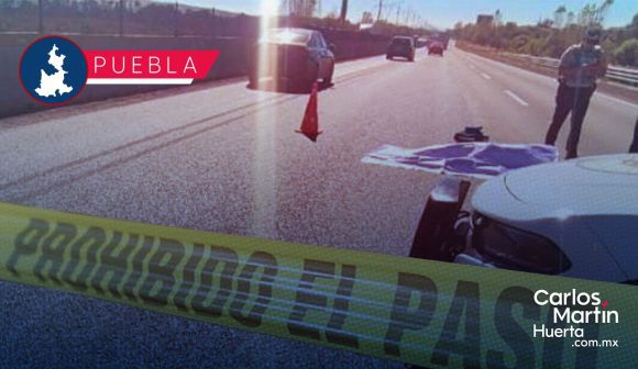 Tragedia en la autopista México-Puebla: Fallece hombre tras ser atropellado