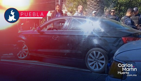 Tras discusión, mujer roba Audi de su ex pareja y es detenida en bulevar Hermanos Serdán