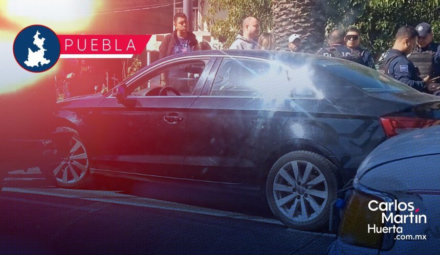 Tras discusión, mujer roba Audi de su ex pareja y es detenida en bulevar Hermanos Serdán
