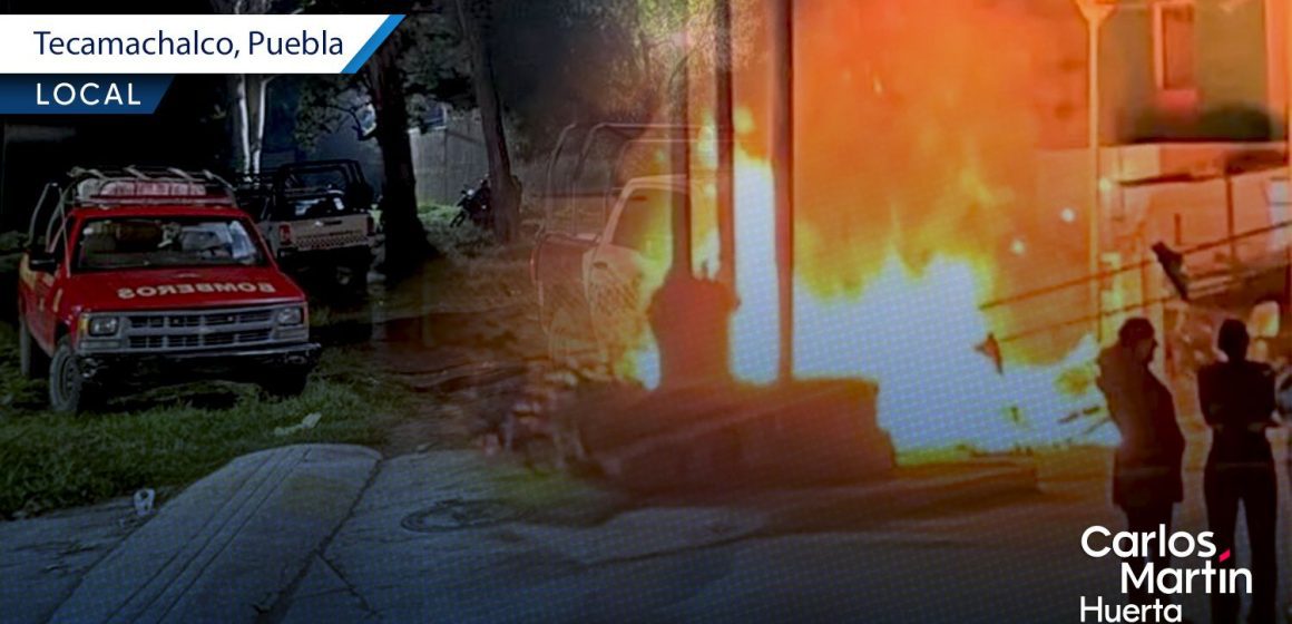 Vecinos prenden fuego a pertenencias de asaltantes en Tecamachalco