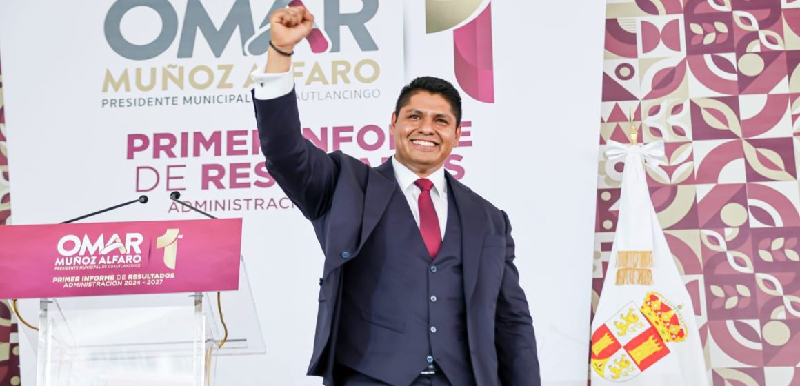 Omar Muñoz rinde Primer Informe de Resultados arropado por el pueblo de Cuautlancingo