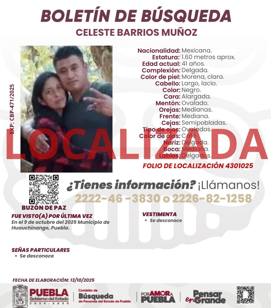 Localizan a tres personas reportadas como desaparecidas en Sierra Norte de Puebla 1 WhatsApp Image 2025 10 14 at 7.37.35 PM 1