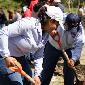 Lupita Cuautle impulsa reforestación en San Andrés Cholula para un futuro sustentable