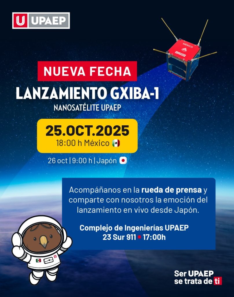 Gxiba-1: JAXA confirma lanzamiento el 25 de octubre y UPAEP lanza su "Space Fest" 2 WhatsApp Image 2025 10 24 at 3.40.56 PM