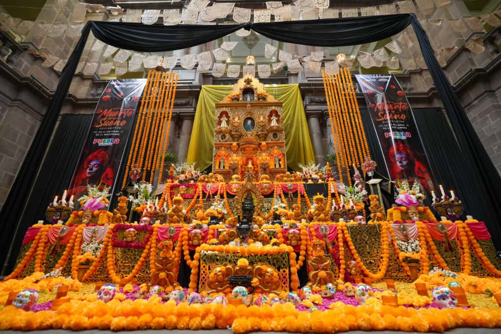 ¡Puebla de Gala! Inauguran tapete monumental y ofrenda del Palacio Municipal 2 WhatsApp Image 2025 10 27 at 6.03.23 PM