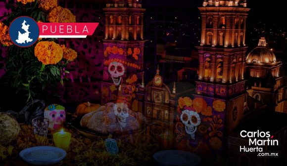 Puebla ilumina la Catedral con videomapping: ¡Celebra el Día de Muertos con un espectáculo único!