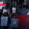 Zócalo de Puebla y Vía Atlixcáyotl reportan manifestaciones en favor de Palestina