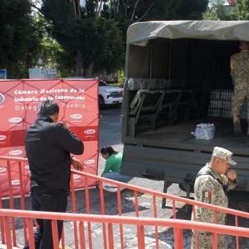 CMIC Puebla envía primer camión con apoyo a familias damnificadas en Huauchinango