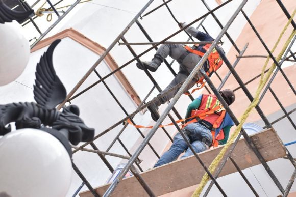 iglesia Realiza Gobierno de la Ciudad trabajos de mantenimiento en templos del Centro Histórico