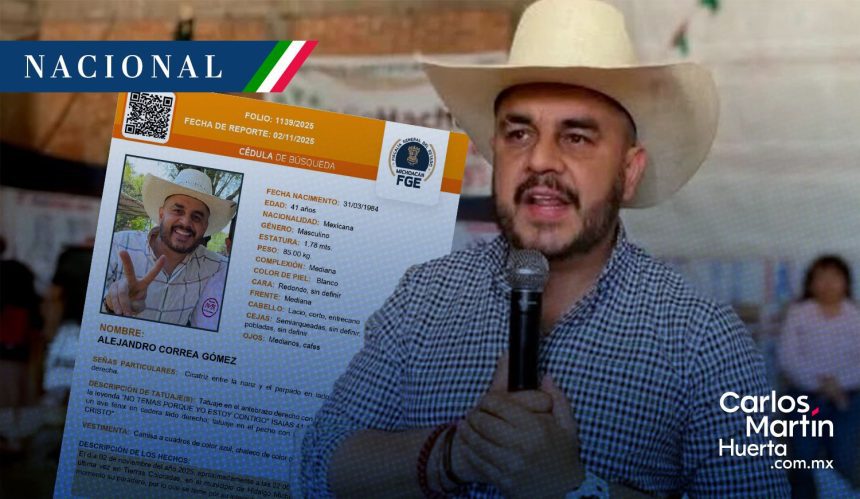 Alejandro Correa Gómez - exalcalde Zinapécuaro Reportan desaparición del exalcalde de Zinapécuaro, Alejandro Correa Gómez