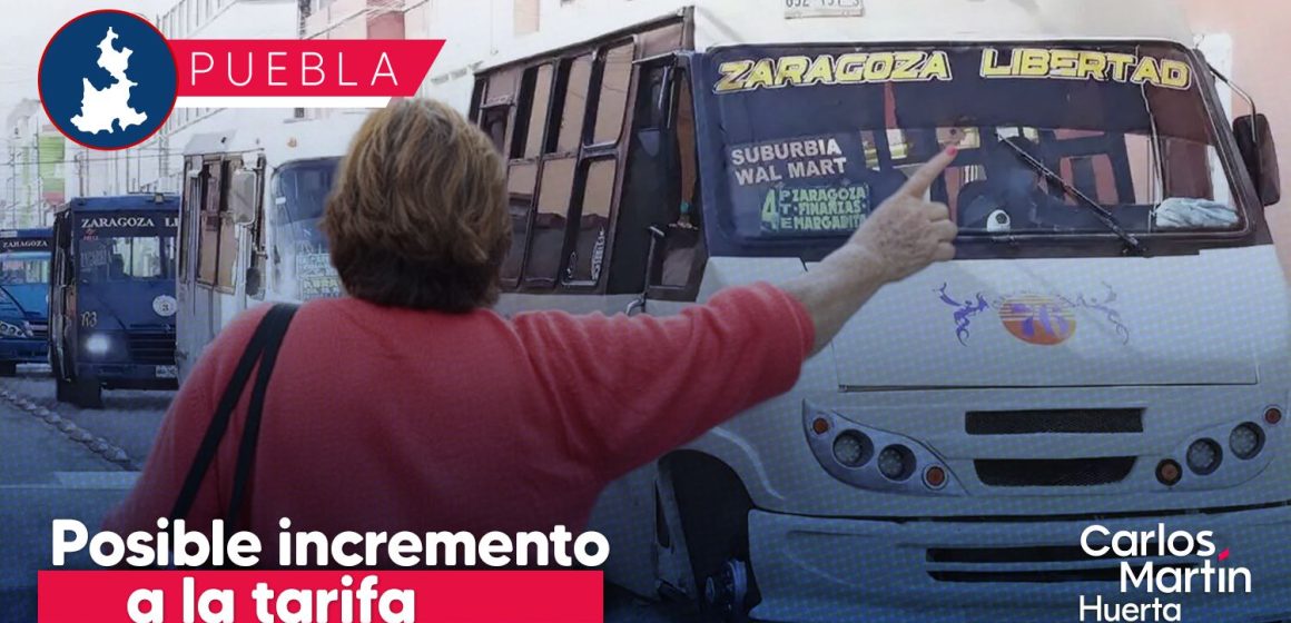 Portada Analizan posible incremento a la tarifa del transporte público en Puebla; SMT realiza estudio CMH Analizan posible incremento a la tarifa del transporte público en Puebla; SMT realiza estudio