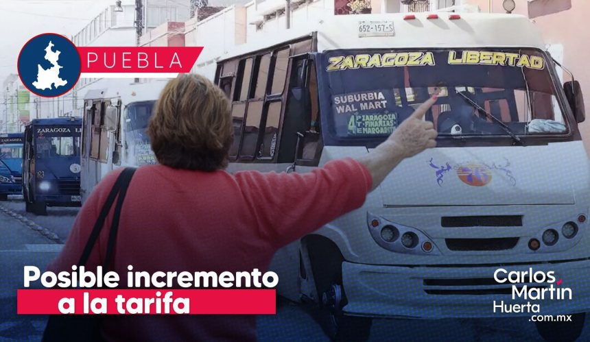 Analizan posible incremento a la tarifa del transporte público en Puebla; SMT realiza estudio