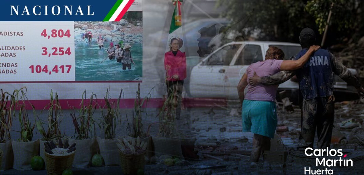 Gobierno Federal entrega apoyos a 104 mil familias afectadas por lluvias