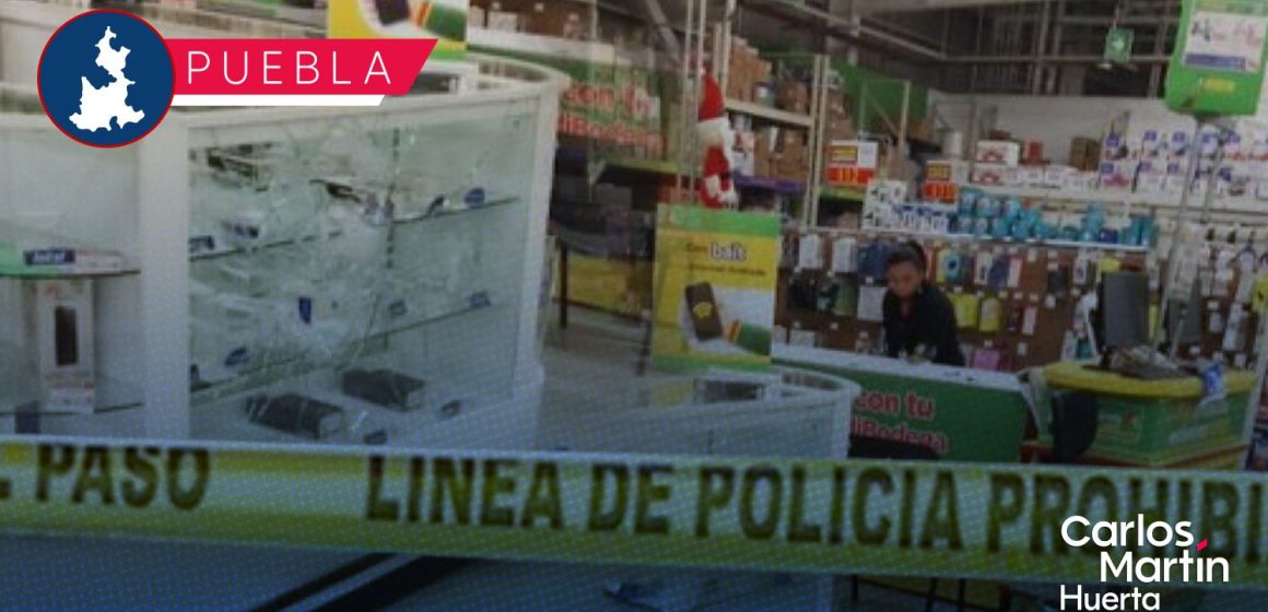 Asaltan Bodega Aurrera Chapulco; delincuentes se apoderan de telefonía móvil