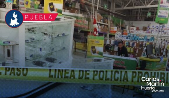 Asaltan Bodega Aurrera Chapulco; delincuentes se apoderan de telefonía móvil