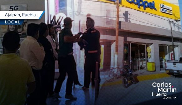 Detenidos a dos presuntos asaltantes que robaron tienda Coppel en Ajalpan