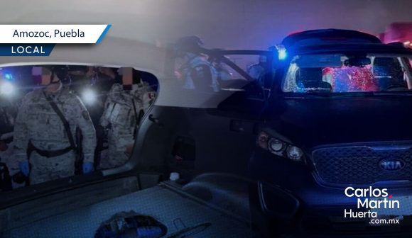 Aseguran camioneta que transportaba 50 paquetes de droga en Amozoc