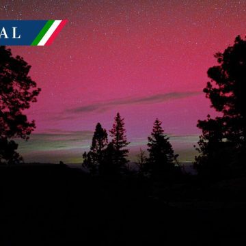 Aurora boreal visible en México por tormenta geomagnética