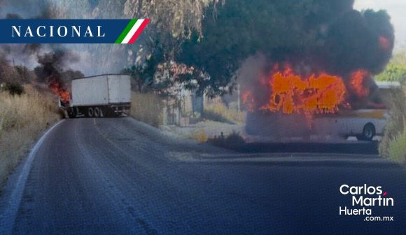 Bloqueos y quema de vehículos sacuden Michoacán tras operativos