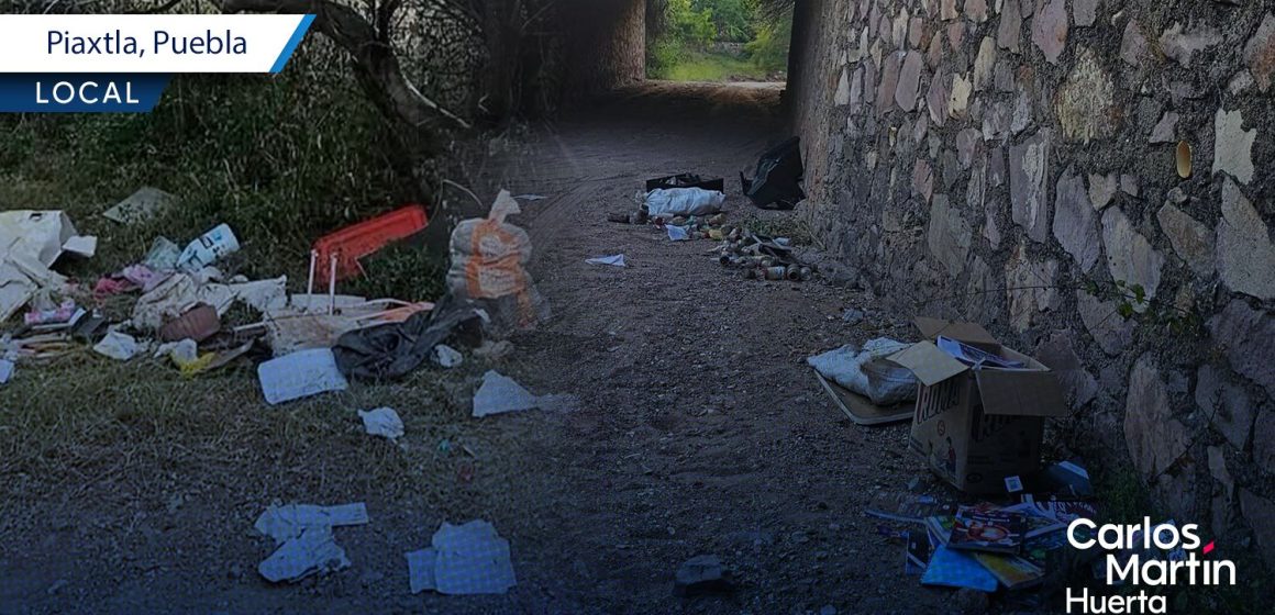 Denuncian basurero clandestino en Piaxtla