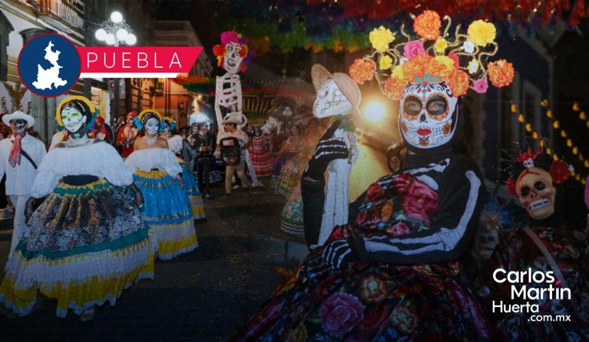 Desfile “Entre Vivos y Muertos”, identidad que reafirma riqueza cultural de Puebla