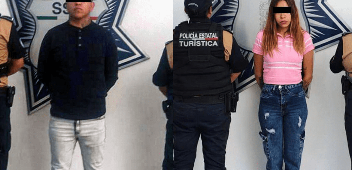 Detienen a pareja acusada de robar celulares en la línea 2 de RUTA