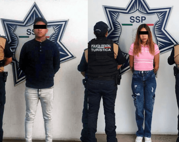 Detienen a pareja acusada de robar celulares en la línea 2 de RUTA