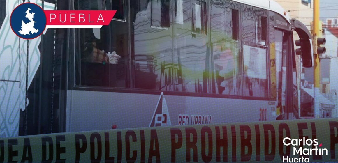 Balacera en la 11 sur; unidad de RUTA exclusiva para mujeres fue atacada