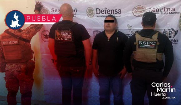 Capturan a “El Carretas” líder de huachigas y extorsión en Puebla y Tlaxcala