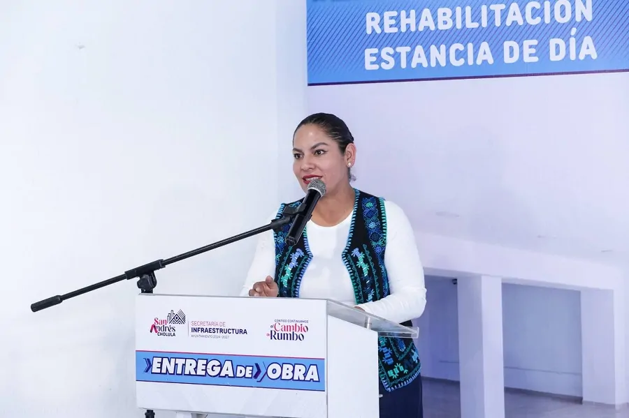Entregan rehabilitación de la Estancia de Día en San Andrés Cholula