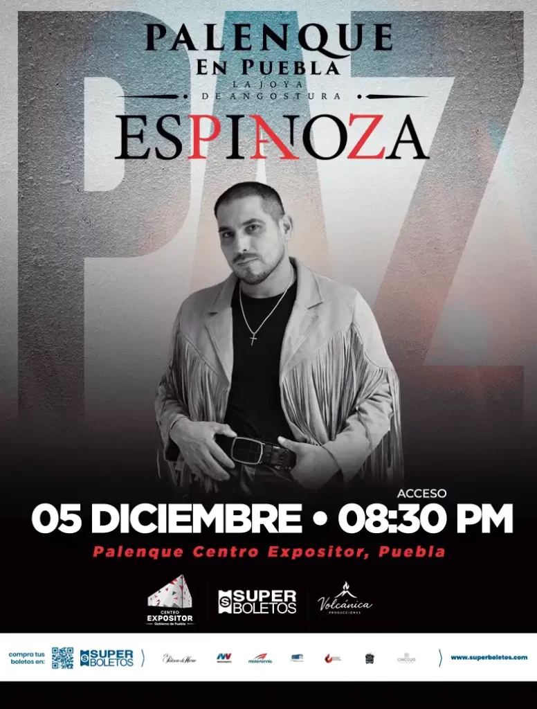 Espinoza Paz regresa a Puebla con su tour “La Joya de Angostura” 1 Espinoza Paz regresa a Puebla con su tour “La Joya de Angostura”