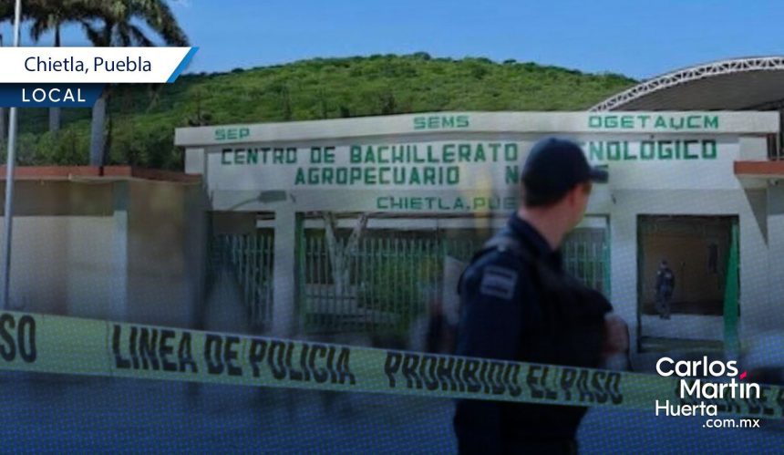 Estudiante del CBTA de Chietla ingresa con arma de fuego al plantel