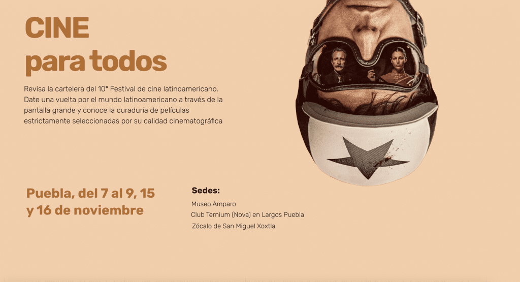 Festival de Cine Latinoamericano celebra 10 años en Puebla con funciones gratuitas