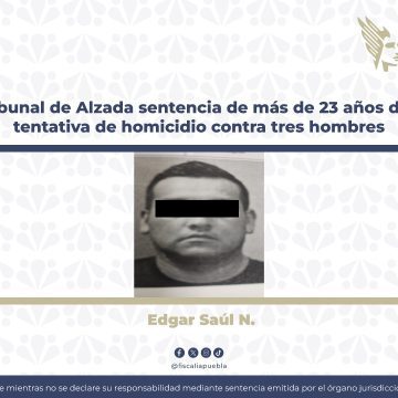 Se confirma sentencia de más de 23 años de prisión por tentativa de homicidio contra tres hombres